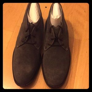 Johnston & Murphy dark grey suede Copeland oxfords